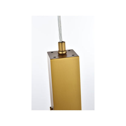 Aurora 5 inch Pendant in Satin Gold