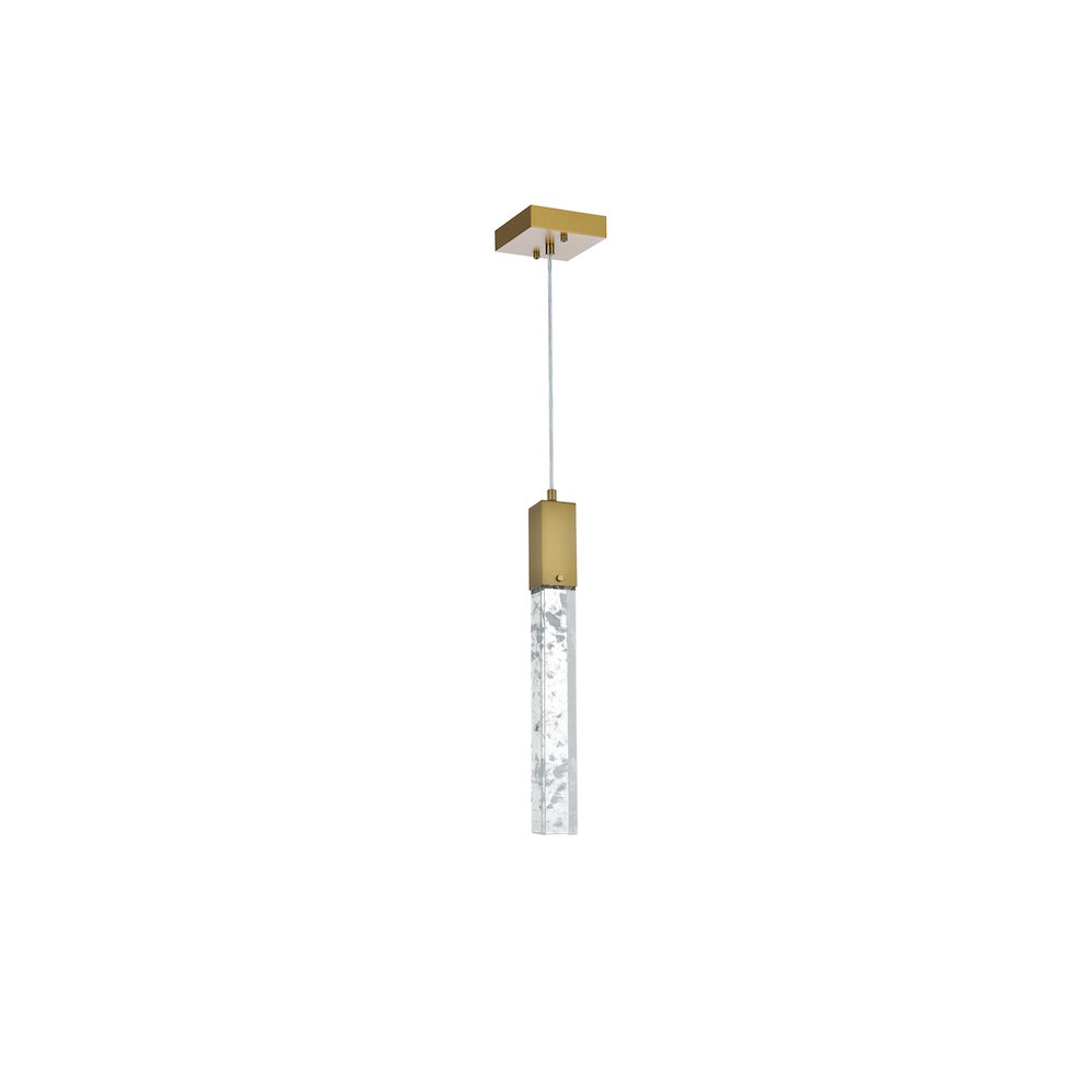 Aurora 5 inch Pendant in Satin Gold