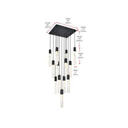Aurora 26 inch Pendant in Black