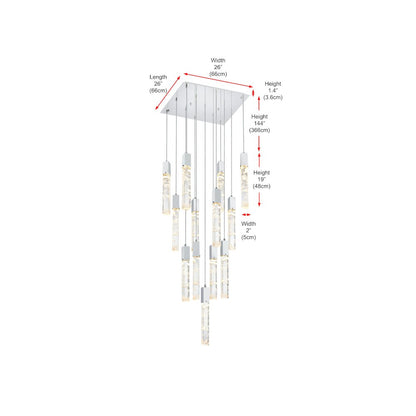 Aurora 26 inch Pendant in Chrome