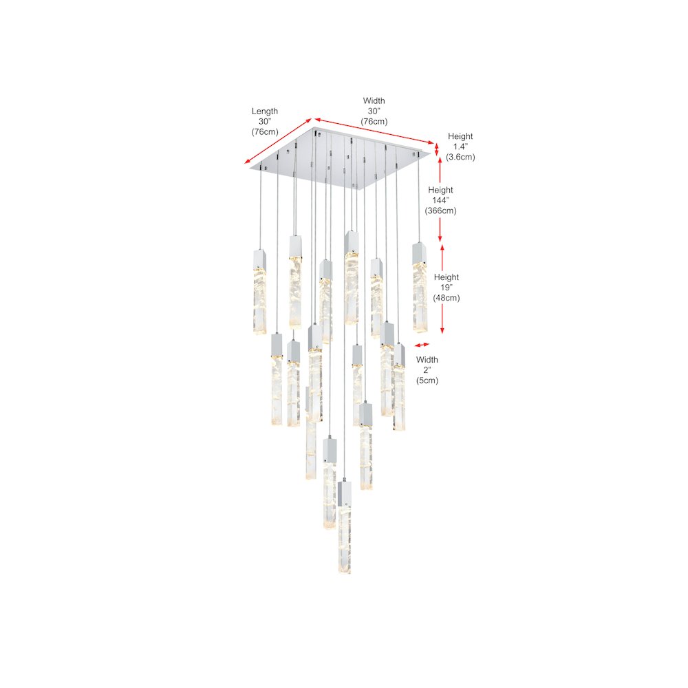 Aurora 30 inch Pendant in Black