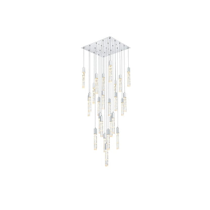 Aurora 36 inch Chandelier in Chrome