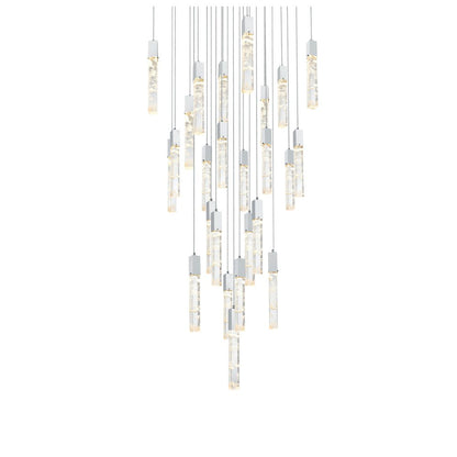 Aurora 36 inch Chandelier in Chrome