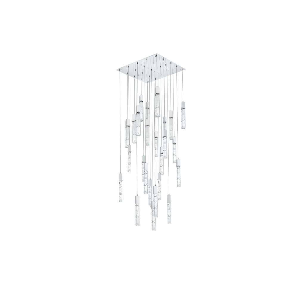 Aurora 36 inch Chandelier in Chrome