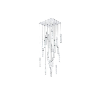 Aurora 36 inch Chandelier in Chrome