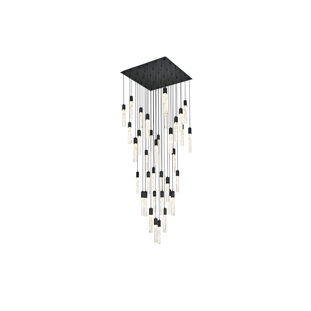 Aurora 42 inch Chandelier in Black