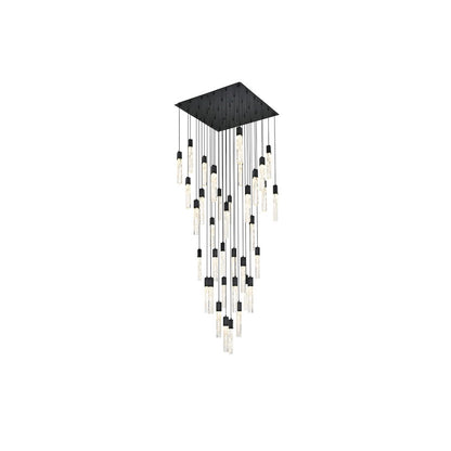Aurora 42 inch Chandelier in Black