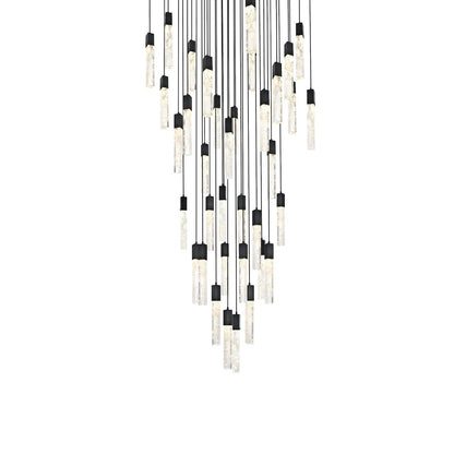 Aurora 42 inch Chandelier in Black