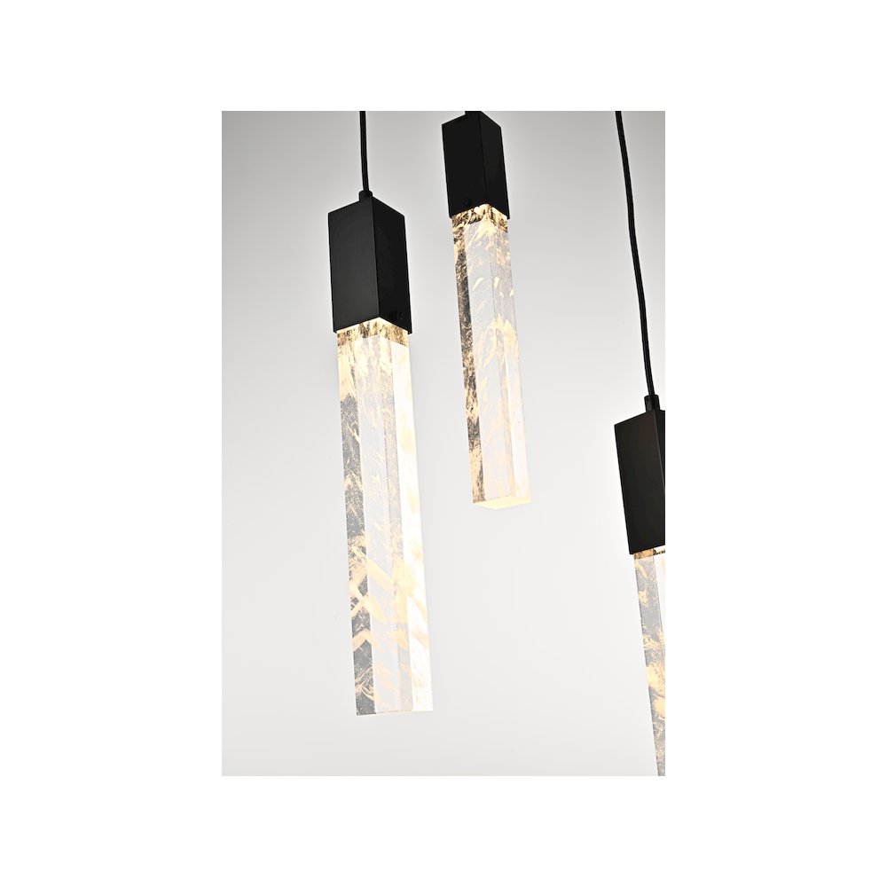 Aurora 42 inch Chandelier in Black