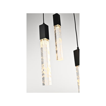 Aurora 42 inch Chandelier in Black