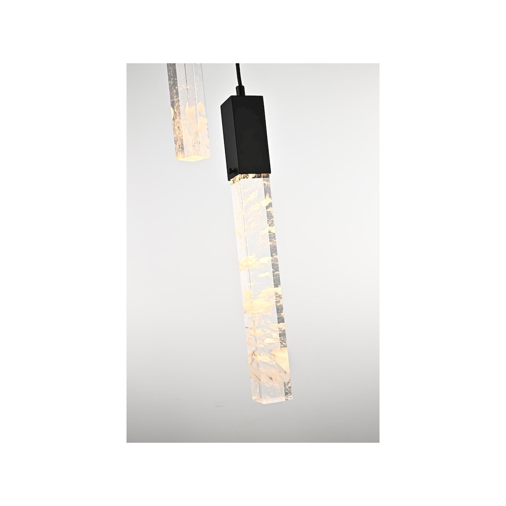 Aurora 42 inch Chandelier in Black