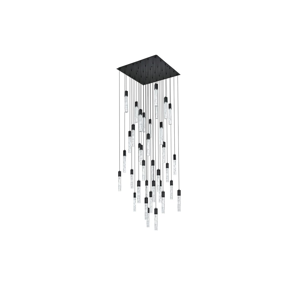 Aurora 42 inch Chandelier in Black