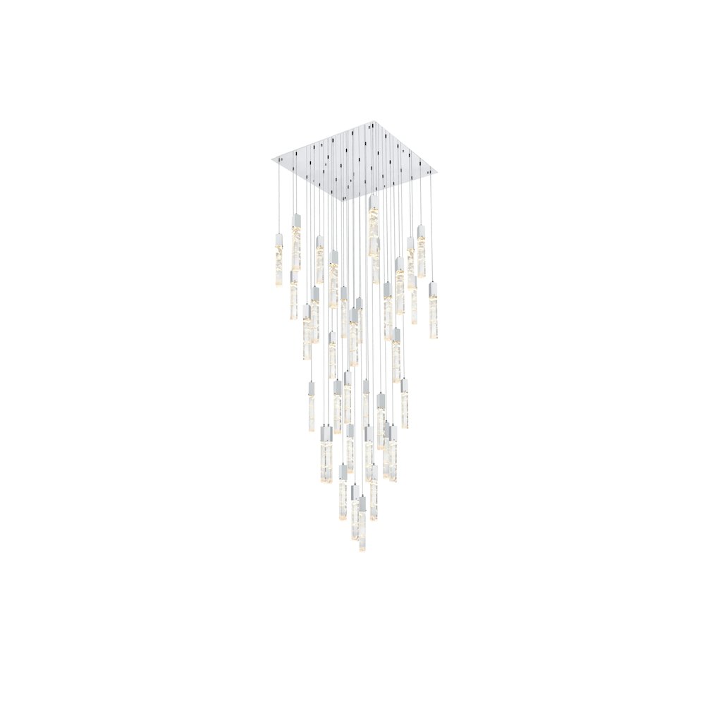 Aurora 42 inch Chandelier in Chrome