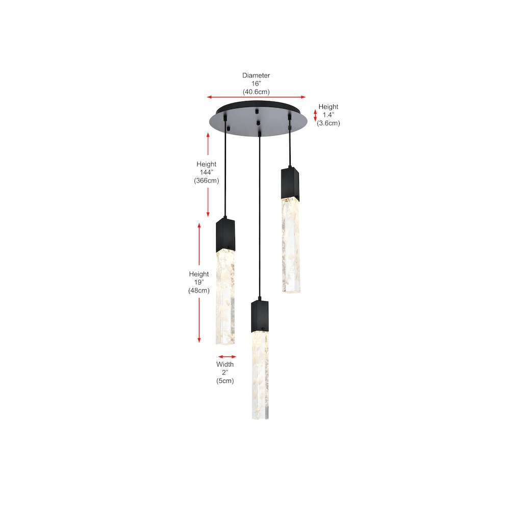 Aurora 16 inch Chandelier in Chrome