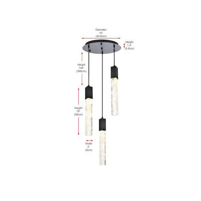 Aurora 16 inch Chandelier in Chrome