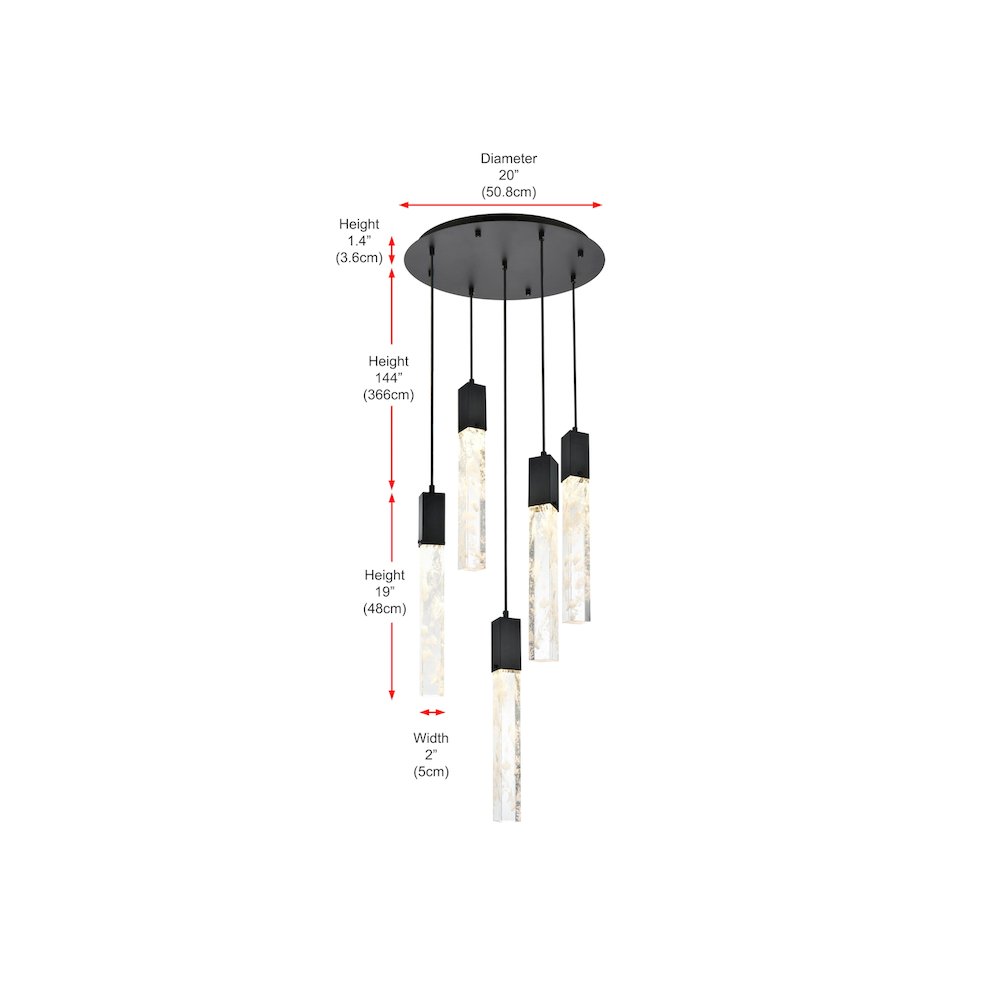 Aurora 20 inch Chandelier in Chrome