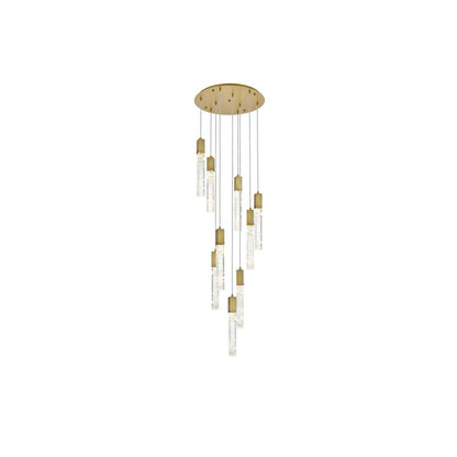 Aurora 24 inch Chandelier in Satin Gold