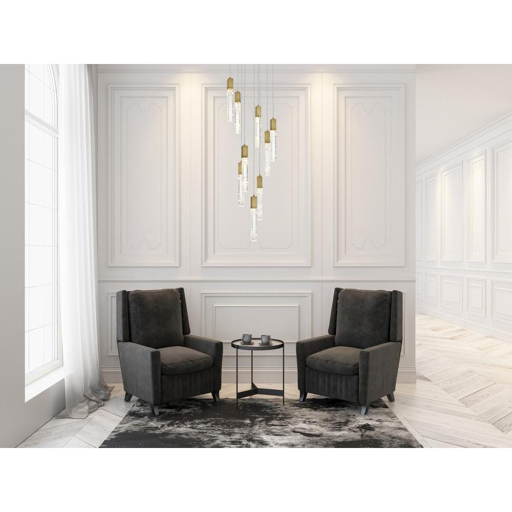 Aurora 24 inch Chandelier in Satin Gold