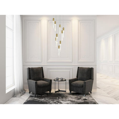 Aurora 24 inch Chandelier in Satin Gold