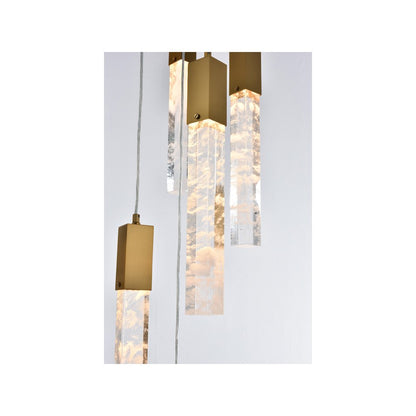 Aurora 24 inch Chandelier in Satin Gold
