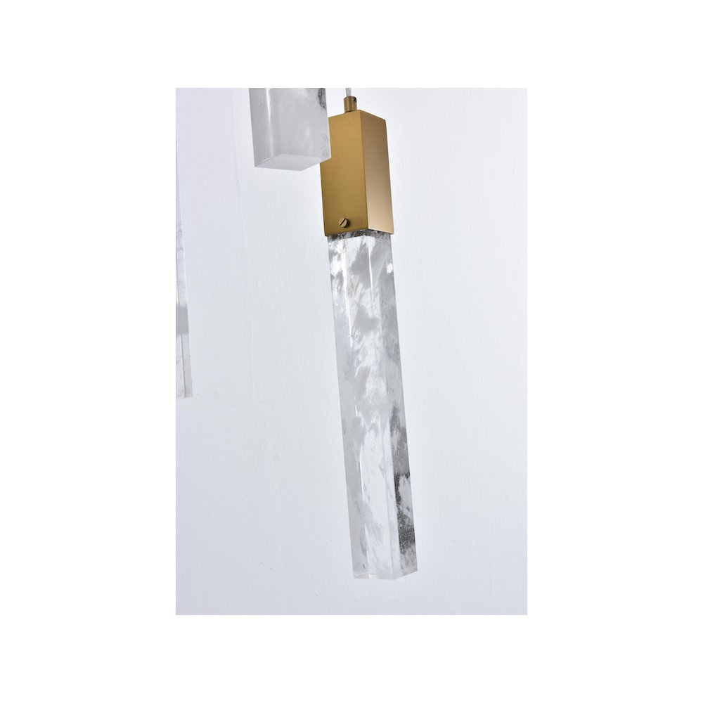 Aurora 24 inch Chandelier in Satin Gold