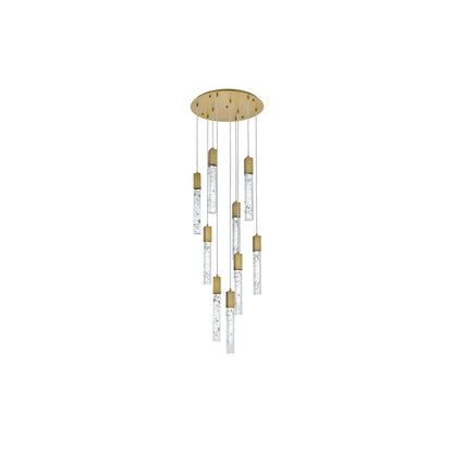 Aurora 24 inch Chandelier in Satin Gold
