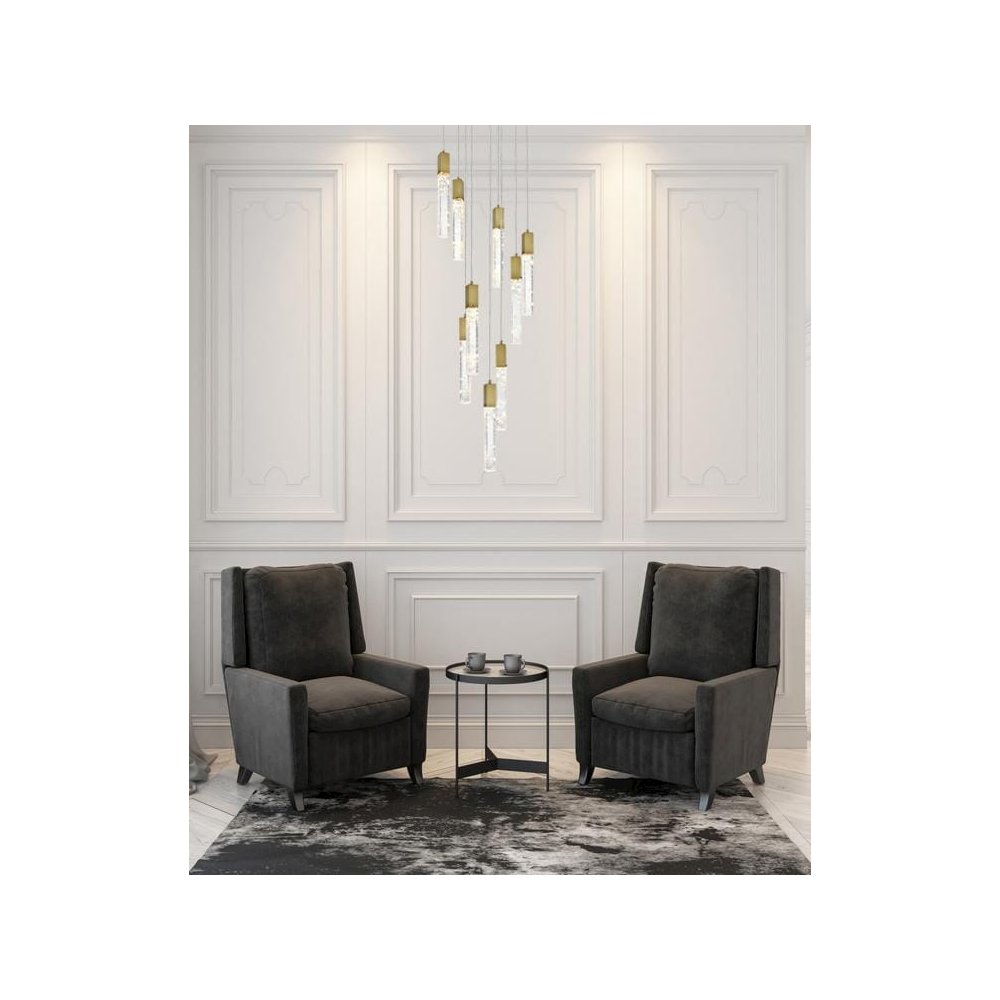 Aurora 24 inch Chandelier in Satin Gold