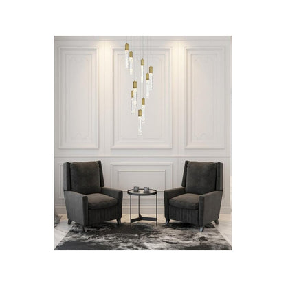 Aurora 24 inch Chandelier in Satin Gold