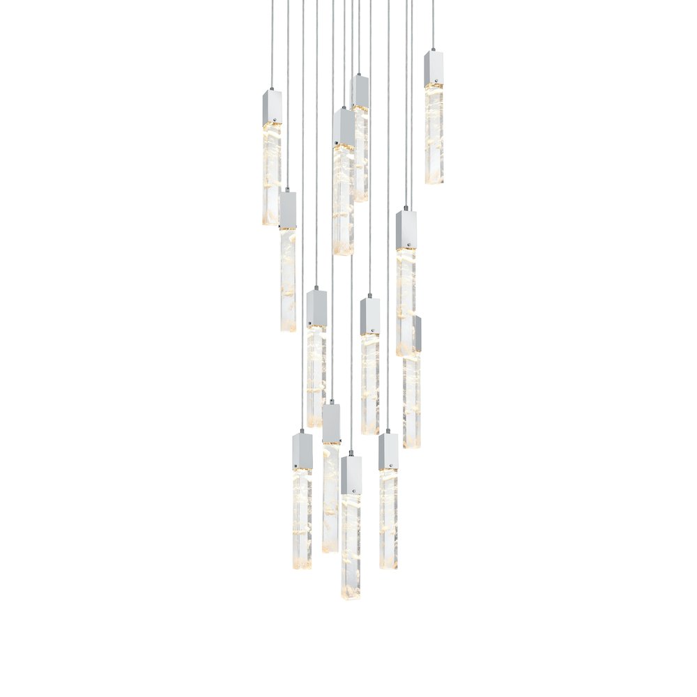 Aurora 30 inch Chandelier in Chrome