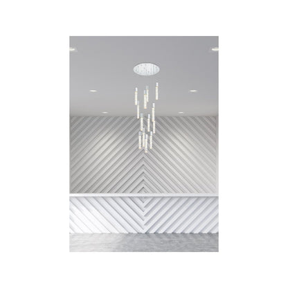 Aurora 30 inch Chandelier in Chrome