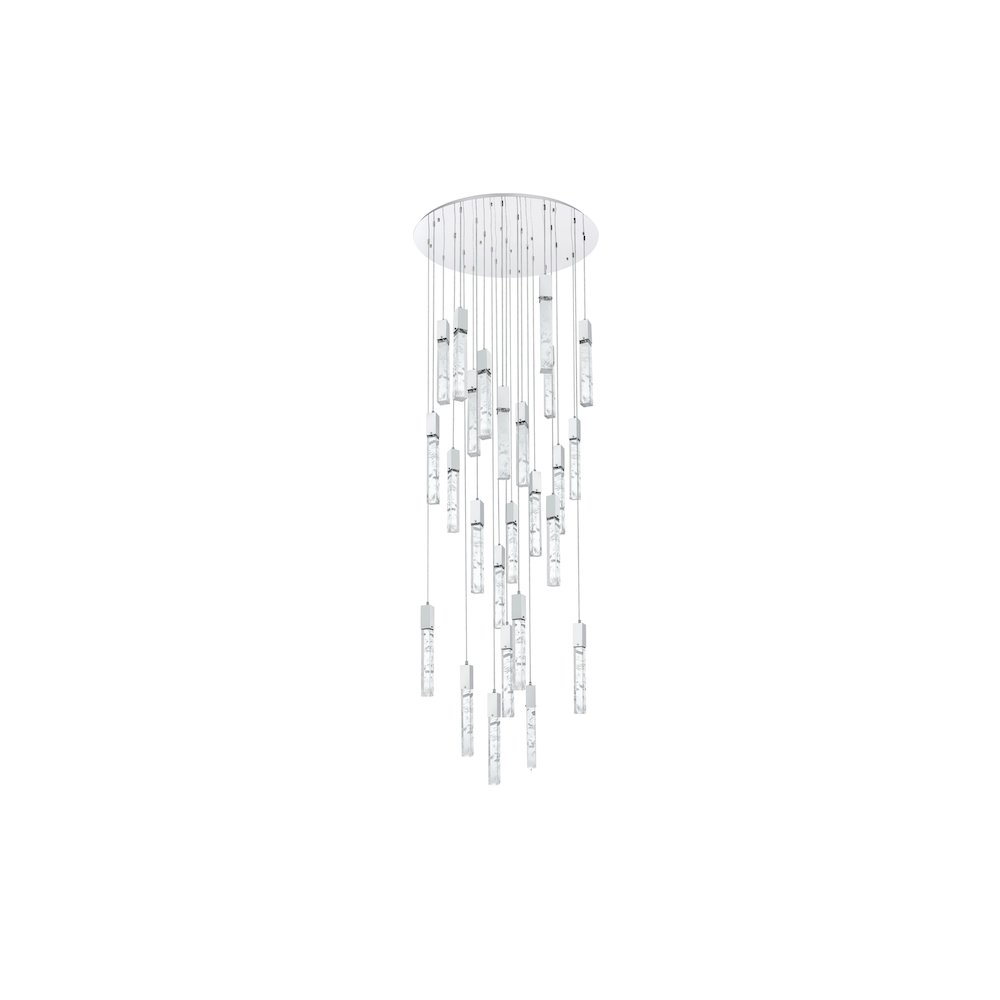 Aurora 42 inch Chandelier in Chrome