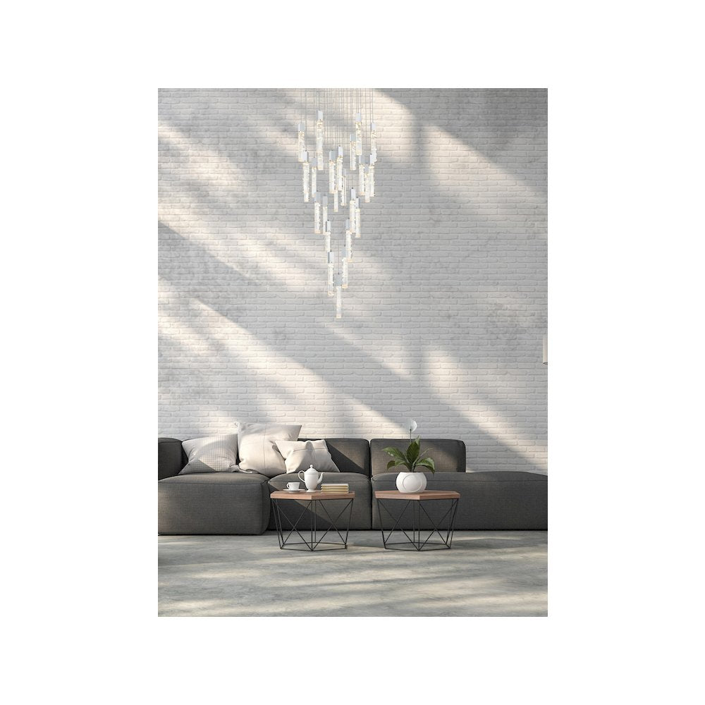 Aurora 42 inch Chandelier in Chrome