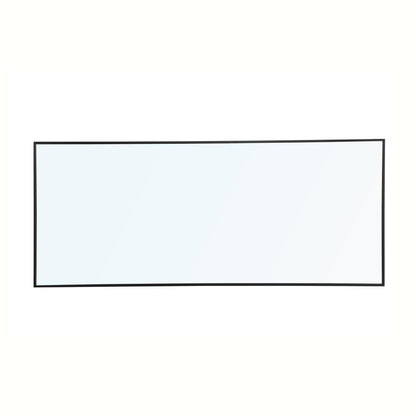 Metal frame Rectangle Mirror 30 inch Black