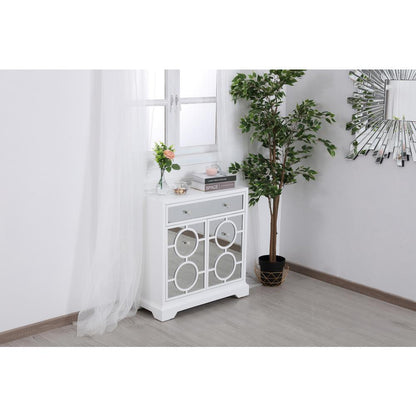 32 in. mirrored cabinet in white