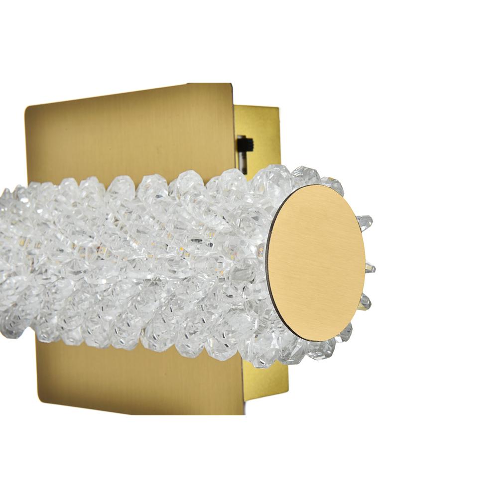 Bowen 12 inch Adjustable LED Wall Sconce in Satin Gold