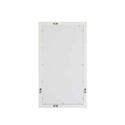 Aqua rectangle vanity mirror 18 inch in White