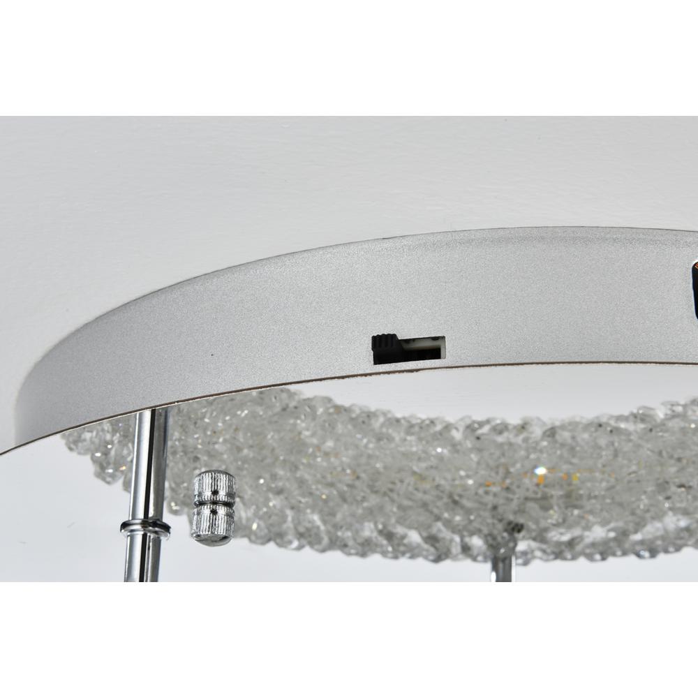 Bowen 14 inch Adjustable LED Flush Mount in Chrome