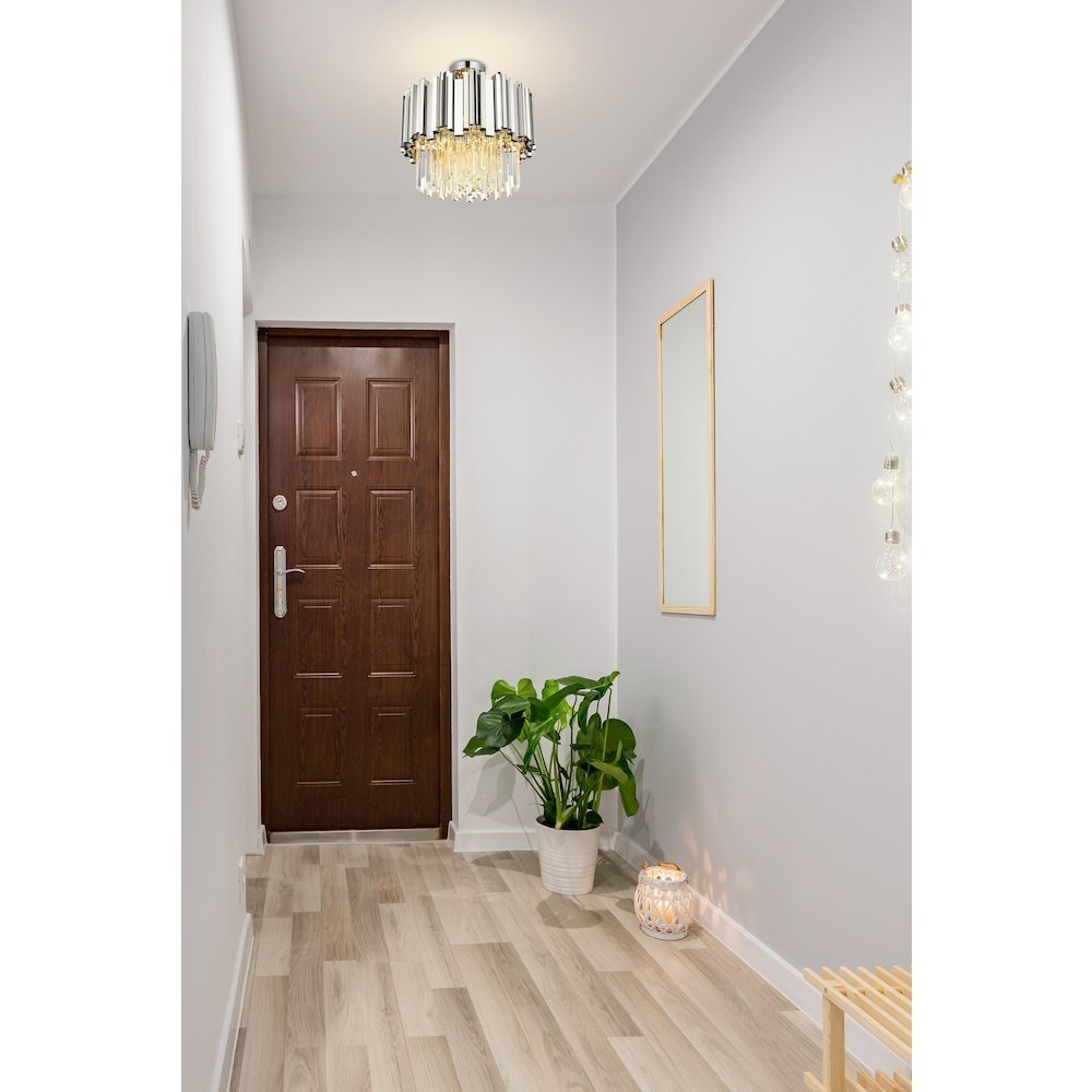 Willow 16 Inch Flush Mount In Chrome