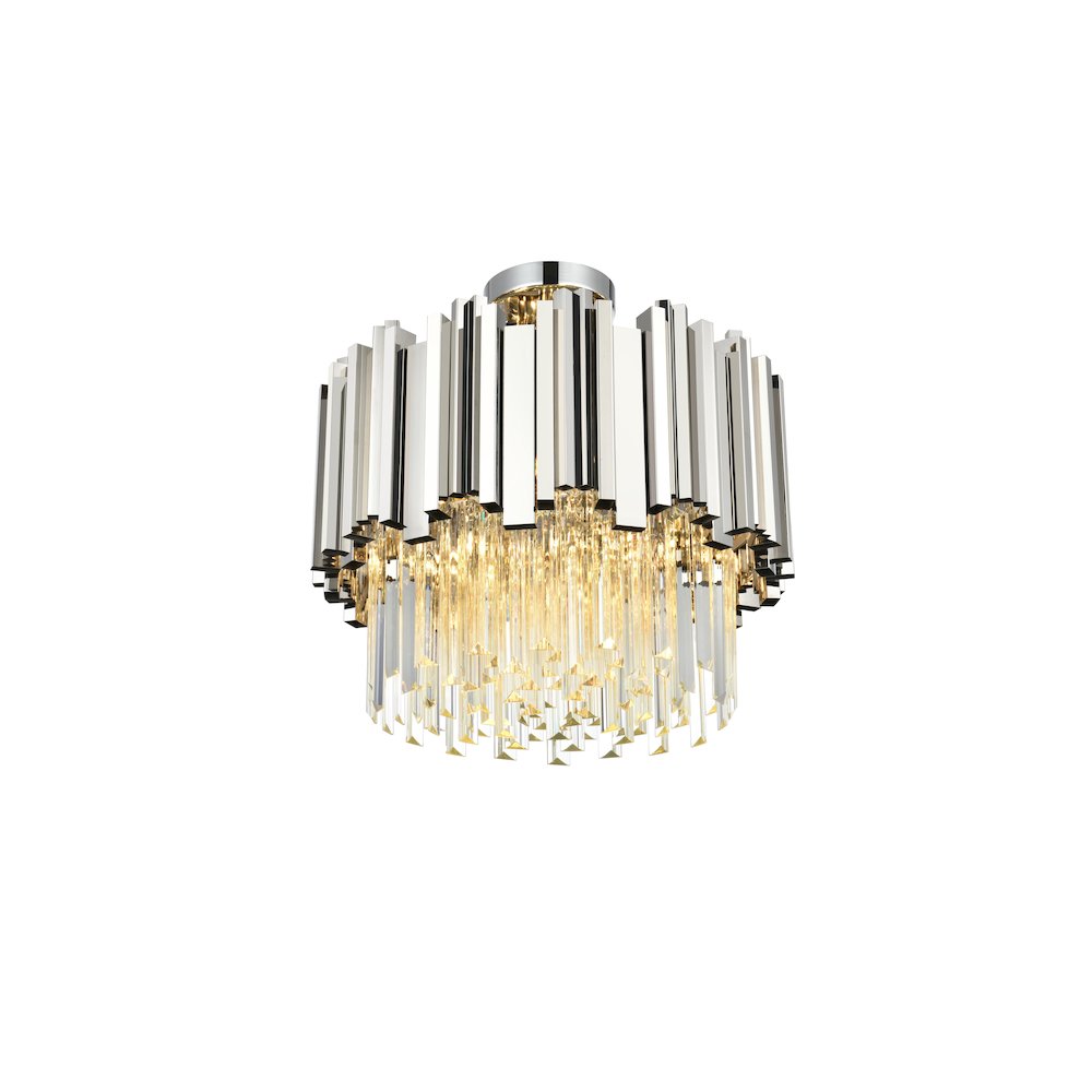 Willow 16 Inch Flush Mount In Chrome