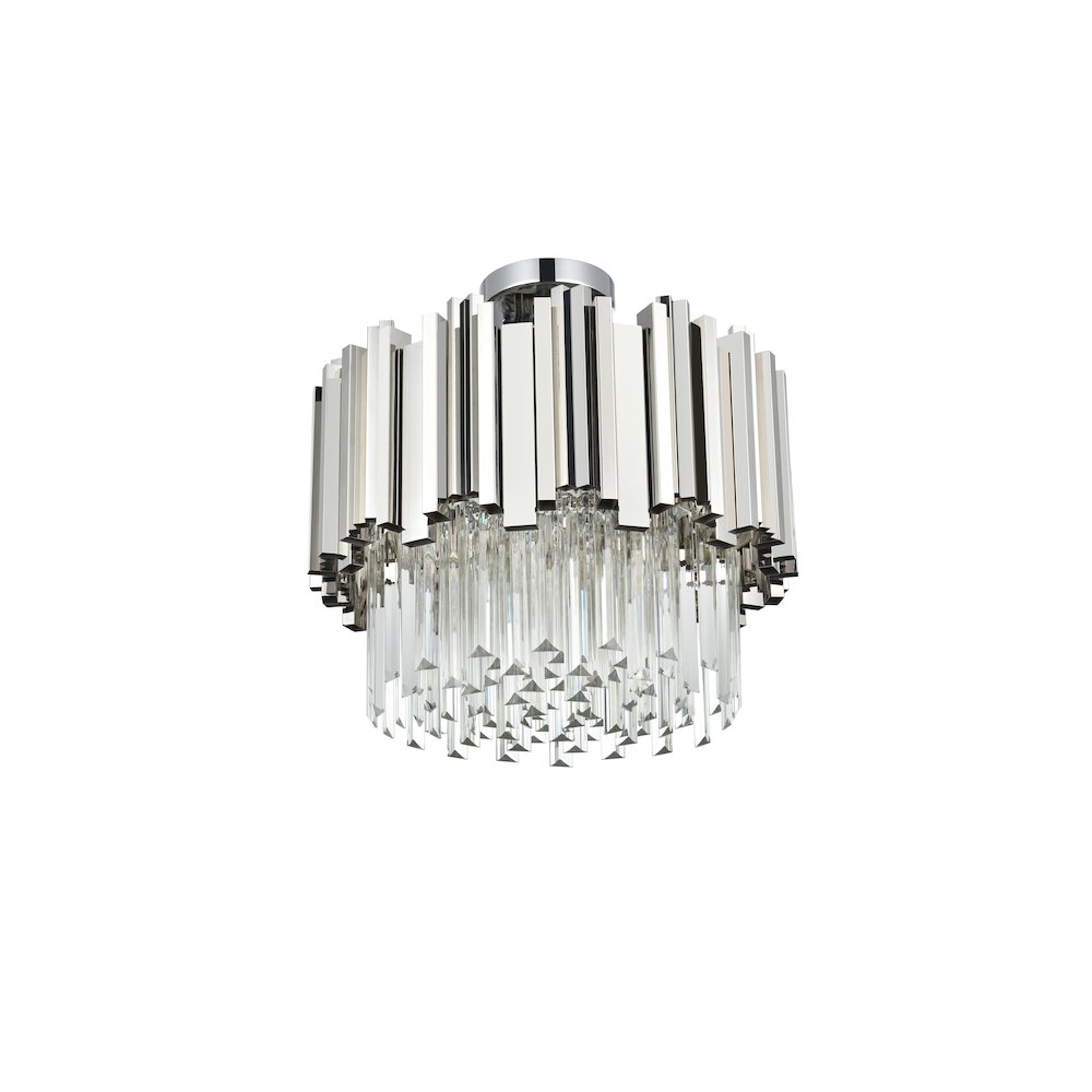 Willow 16 Inch Flush Mount In Chrome