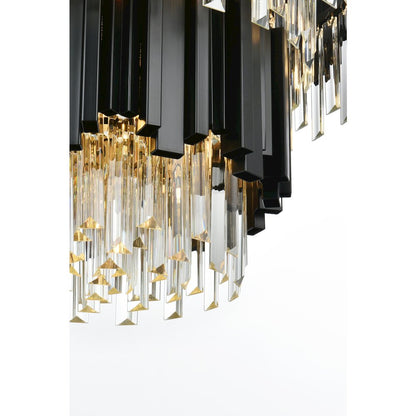 Willow 24 Inch Chandelier In Black