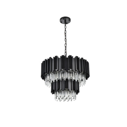 Willow 24 Inch Chandelier In Black