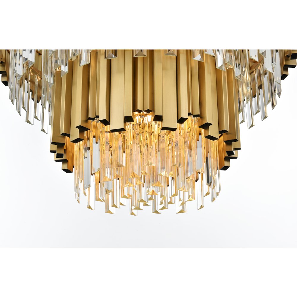 Willow 24 Inch Chandelier In Satin Gold