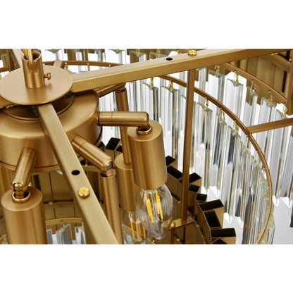 Willow 24 Inch Chandelier In Satin Gold
