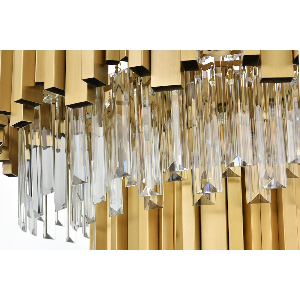 Willow 24 Inch Chandelier In Satin Gold