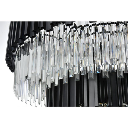 Willow 40 Inch Chandelier In Black