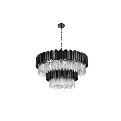 Willow 40 Inch Chandelier In Black