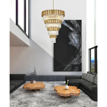 Willow 40 Inch Chandelier In Satin Gold