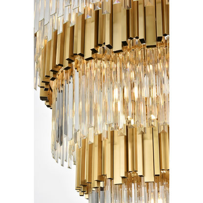 Willow 40 Inch Chandelier In Satin Gold