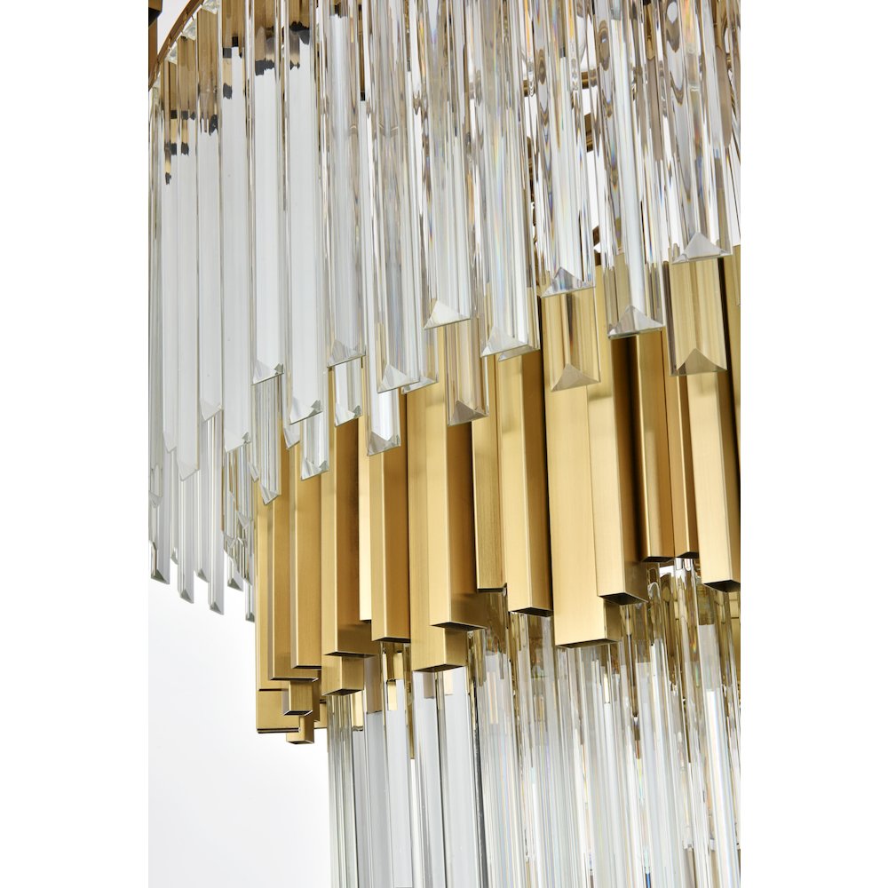 Willow 40 Inch Chandelier In Satin Gold